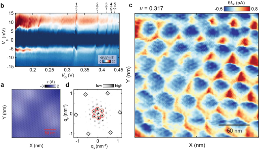 Figure from Direct observation of a magnetic field-induced Wigner crystal